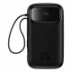 Baseus QPOW 2 DUAL KABLOLU 10.000 MAH 22.5W POWERBANK-SIYAH