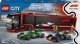 Lego City F1 Truck with RB20 & AMR24 F1 Cars #1